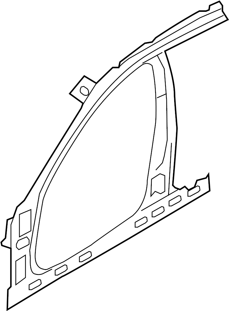 View 712020A000 Body A-Pillar Trim Panel (Right, Front) Full-Sized Product Image