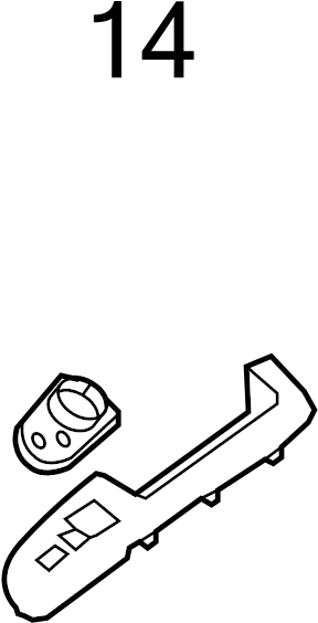 View 935733K500 Door Mirror Switch Full-Sized Product Image