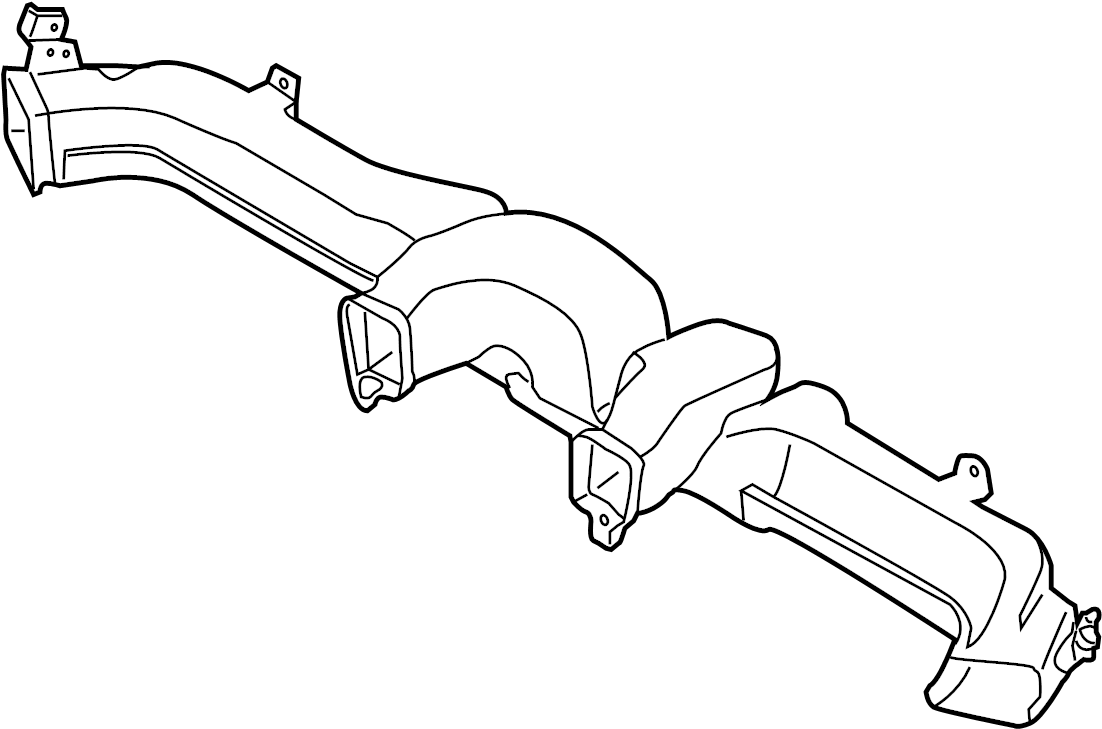 View 974703K200 Instrument Panel Air Duct (Front) Full-Sized Product Image
