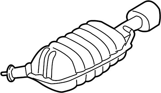 View 287103Q330 Exhaust Muffler (Left) Full-Sized Product Image