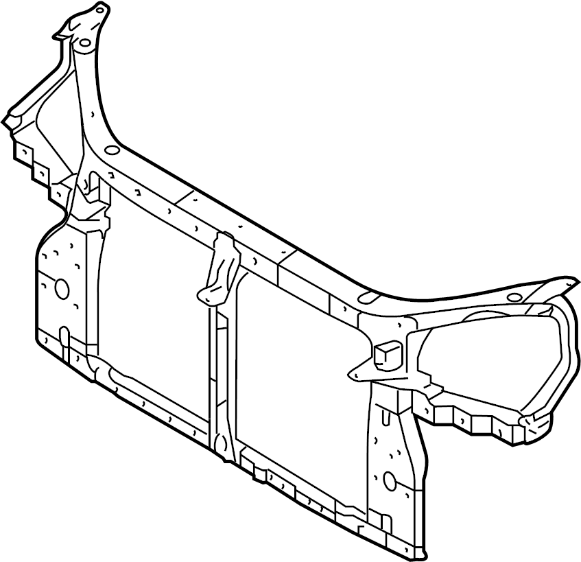 View 641012E001 Radiator Support Panel (Front, Lower) Full-Sized Product Image