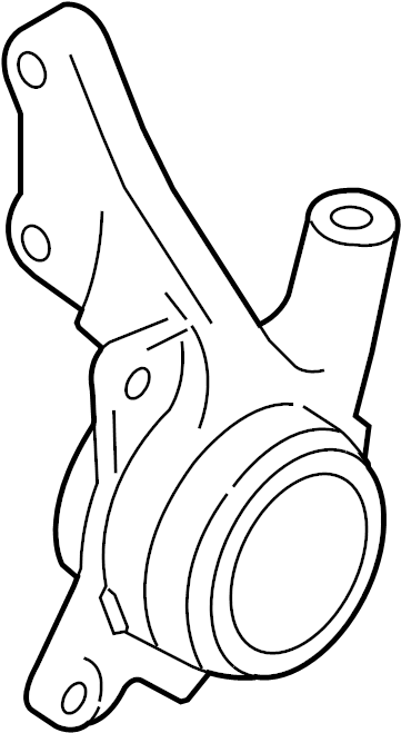 View 31200311 Steering knuckle, left Full-Sized Product Image