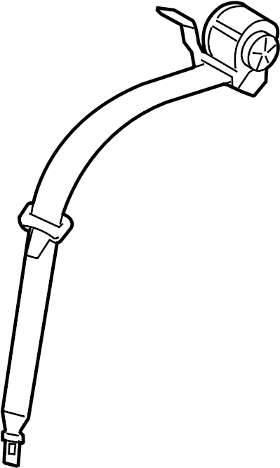 View LR092513 Seat Belt Lap and Shoulder Belt (Rear) Full-Sized Product Image