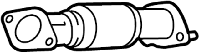 View 286102S830 Exhaust Pipe (Front) Full-Sized Product Image