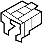View 846882SBA0 Console Bracket (Front, Rear) Full-Sized Product Image