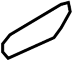 View 827322S0009P Door Panel Handle Cover (Left) Full-Sized Product Image