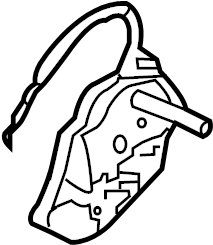 View 814102S000 Lock. Latch. Actuator. (Left, Rear) Full-Sized Product Image