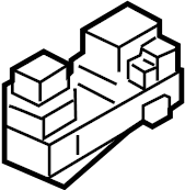 View 935812S000 Unit Assembly - Power Window SUB. Window Switch.  Full-Sized Product Image