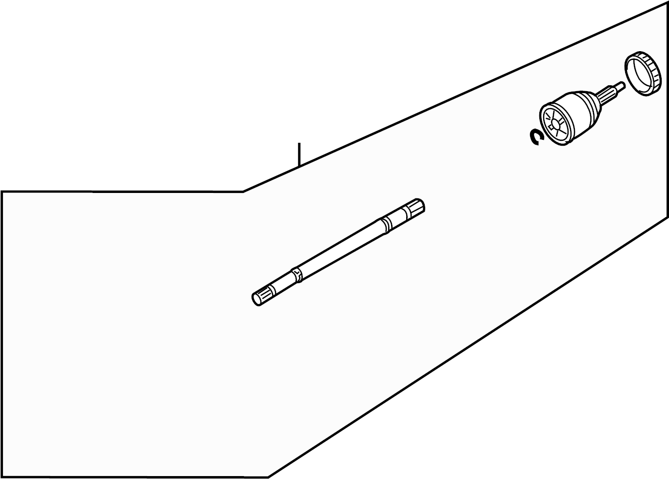 View 496012S000 Shaft Assembly - Drive. (Right, Rear) Full-Sized Product Image