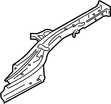 View 657202S271 Frame Side Member (Rear) Full-Sized Product Image