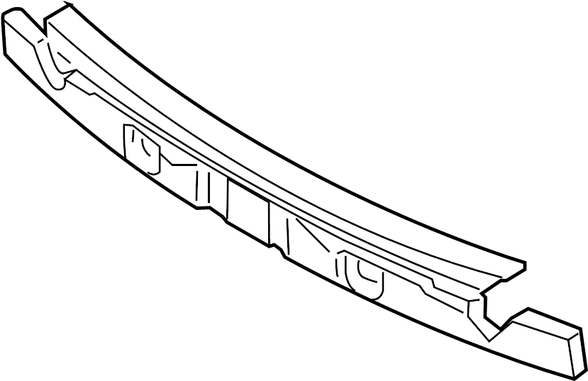 View 866202S000 Bumper Impact Absorber (Right, Rear) Full-Sized Product Image
