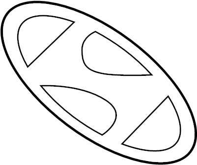 View 86300C2100 Grille Emblem Full-Sized Product Image