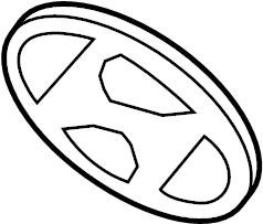 View 86300E6000 Grille Emblem Full-Sized Product Image