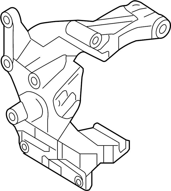 View 252512C000 BRACKET - TENSIONER.  Full-Sized Product Image