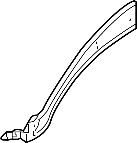 View 64573C2700 Fender Rail (Left, Rear, Upper, Lower) Full-Sized Product Image