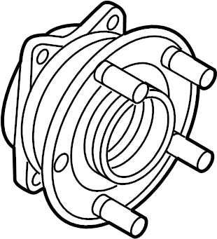View 51750C1100 Wheel Bearing and Hub Assembly (Front) Full-Sized Product Image