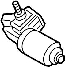 View 98110C2000 Windshield Wiper Motor Full-Sized Product Image