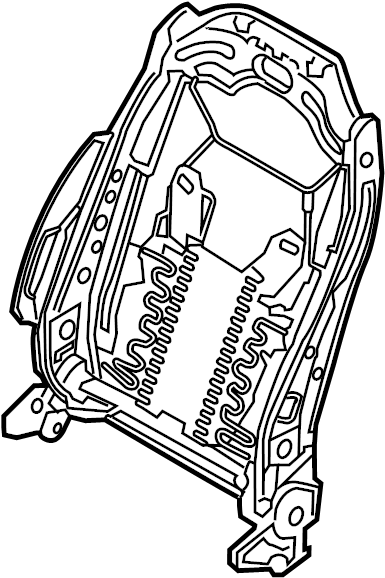 View 88310C2050 Seat Back Frame (Front) Full-Sized Product Image