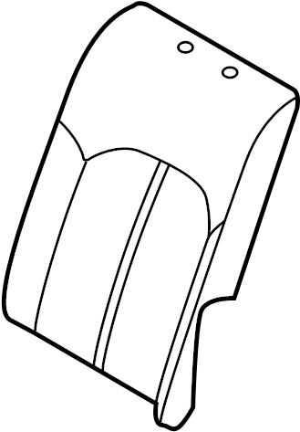 View 89360C2KB0XR2 Seat Back Cushion Cover (Left) Full-Sized Product Image