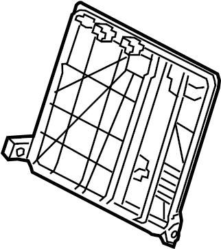 View 89411E6500 Seat Back Frame (Right, Rear) Full-Sized Product Image