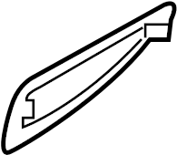 View 82654C1000 Exterior Door Handle Gasket (Left, Rear) Full-Sized Product Image