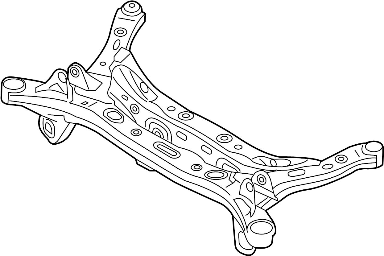 View 55400C1800 Suspension Subframe Crossmember Full-Sized Product Image
