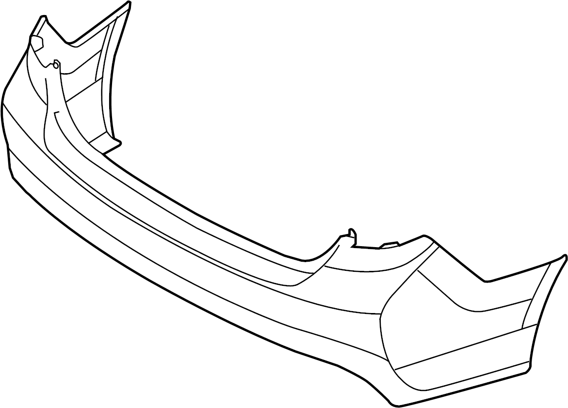 View 86610E6000 Bumper Cover (Rear, Upper) Full-Sized Product Image