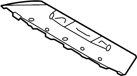 View 86697E6000 Bumper Splash Shield (Rear, Lower) Full-Sized Product Image