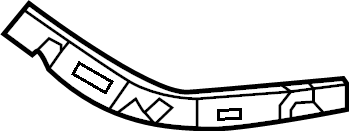 View 865B2L0400 Bumper Cover Bracket (Front, Upper) Full-Sized Product Image