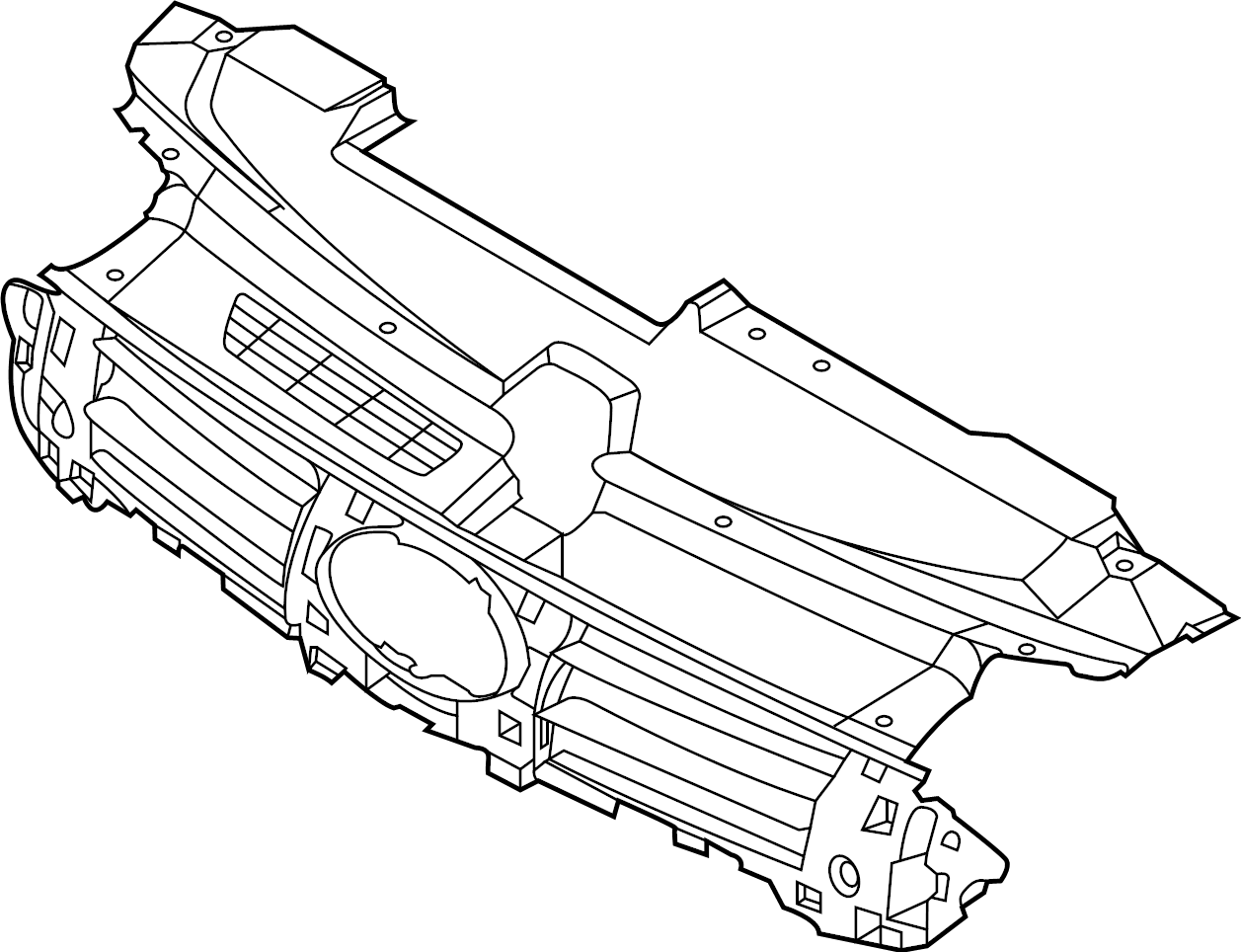 View 86390L0300 Grille Bracket (Upper) Full-Sized Product Image