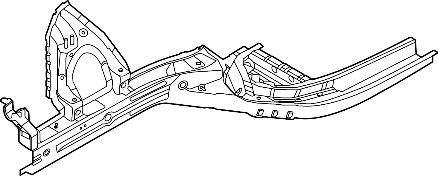 View 64602L1000 Frame Side Member (Right, Front, Rear, Lower) Full-Sized Product Image