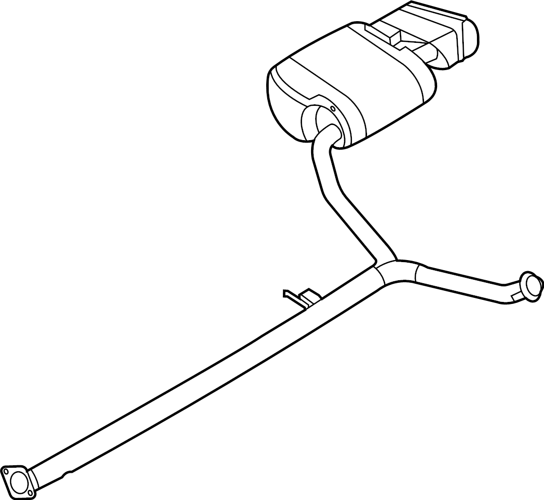 View 28711L0900 Exhaust Muffler (Right, Rear) Full-Sized Product Image