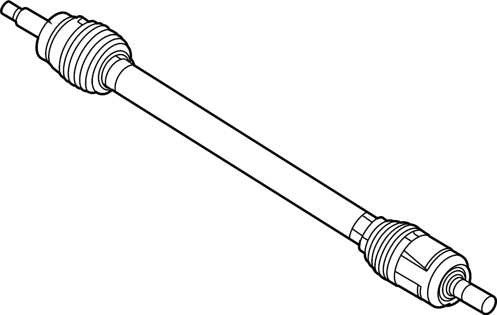 View 49501L0010 CV Axle Assembly (Right) Full-Sized Product Image