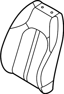 View 88360L0100VSR Seat Back Cushion Cover (Left, Front, Rear) Full-Sized Product Image