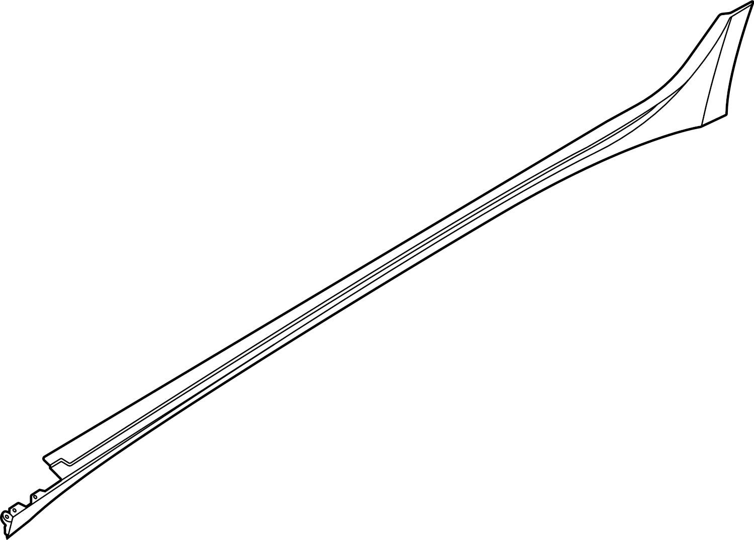 View 87751L1100 MOULDING ASSY-SIDE SILL,LH Full-Sized Product Image