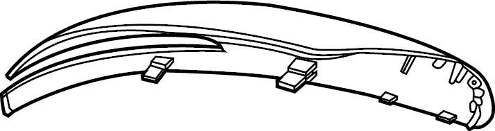 View 87626L0010 Door Mirror Cover (Right, Upper, Lower) Full-Sized Product Image