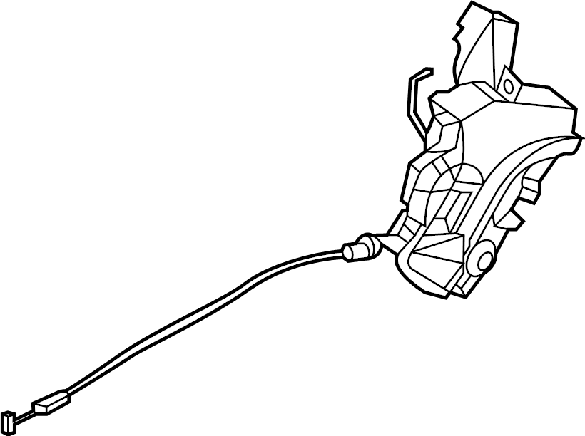 View 81410L1000 Lock. Latch. Actuator. (Left, Rear) Full-Sized Product Image
