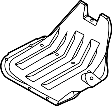 View 86676L0400 Bumper Splash Shield (Left, Rear) Full-Sized Product Image