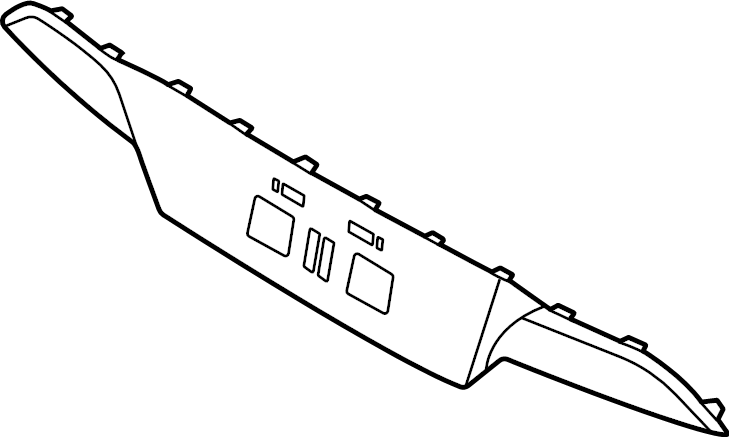 View 86696L5000 Bumper Trim (Right, Rear, Upper) Full-Sized Product Image