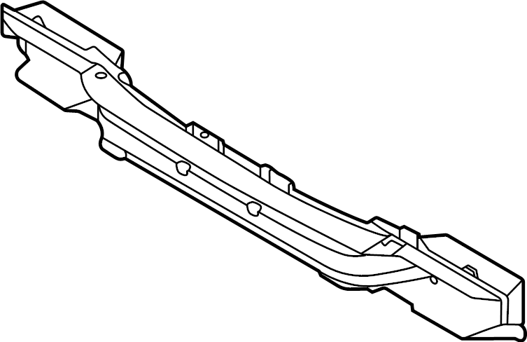 View 86631L5000 Bumper Impact Bar (Rear) Full-Sized Product Image