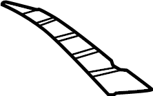 View 86697L1600 Piece - Bumper Side. Trim. (Left, Rear) Full-Sized Product Image