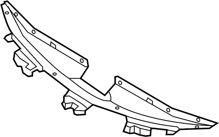 View 865124R000 Radiator Support Access Cover (Front, Upper) Full-Sized Product Image