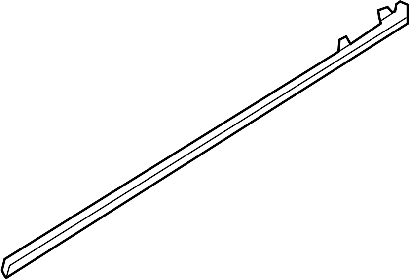 View 877713S001 Fender Molding (Left, Upper) Full-Sized Product Image