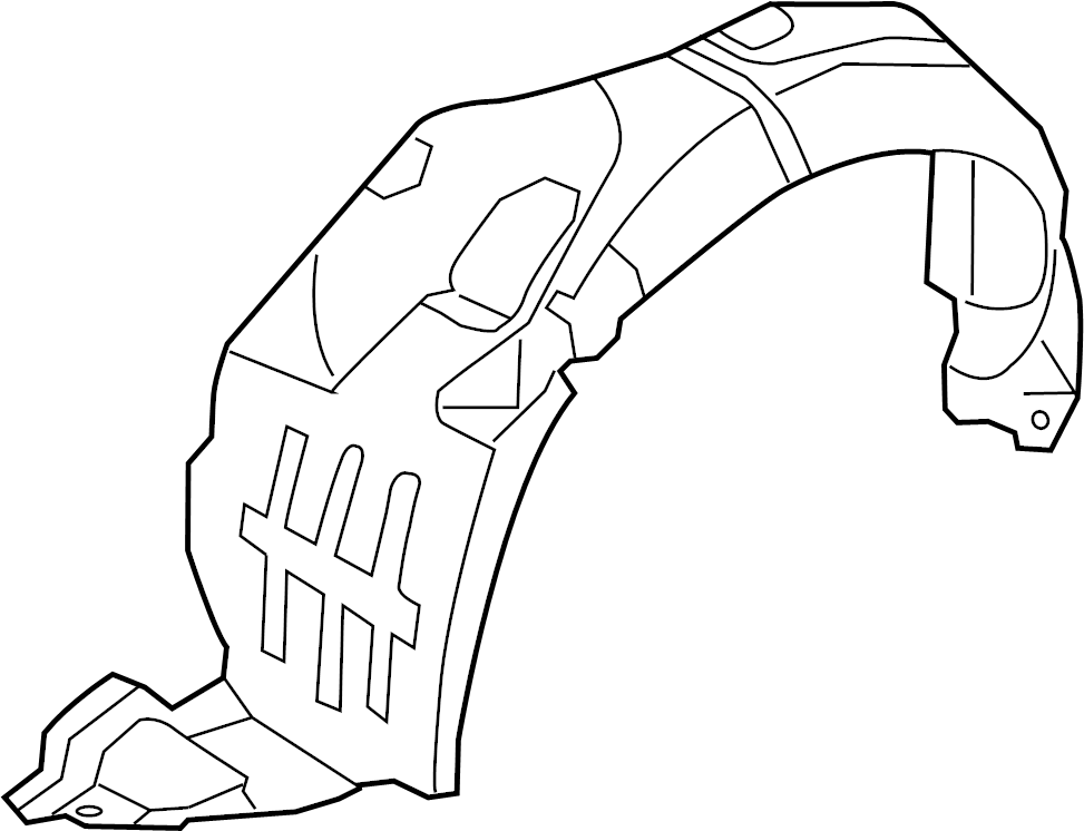 View 868114R000 Fender Splash Shield (Left, Front, Upper) Full-Sized Product Image