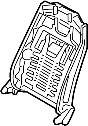 View 884104R000HZ Seat Back Frame (Front) Full-Sized Product Image