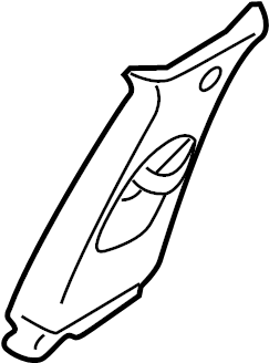 View 858303S100YDA Door Pillar Post Trim Set (Left, Upper) Full-Sized Product Image