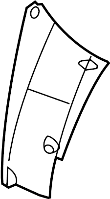 View 868233S500 Quarter Panel Splash Shield (Left, Rear) Full-Sized Product Image