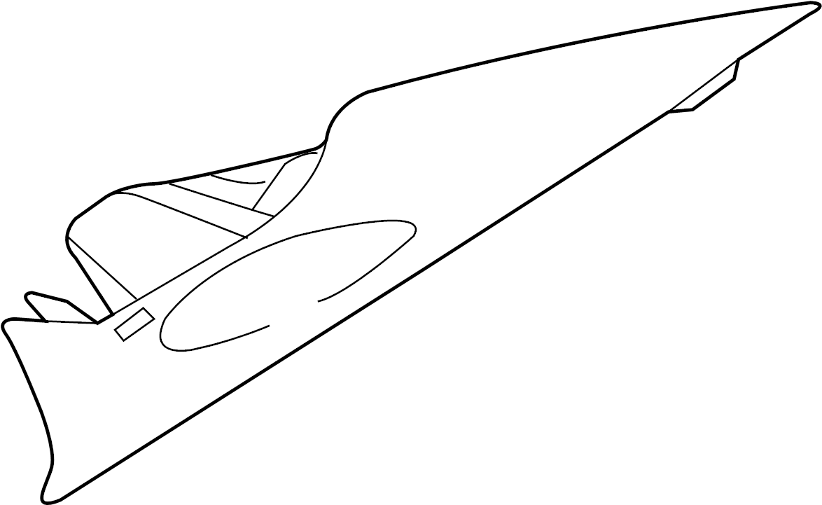 View 858603S300TX Interior Quarter Panel Trim Panel (Right, Rear, Upper, Lower) Full-Sized Product Image