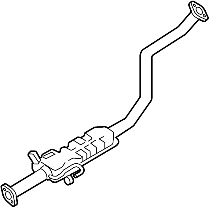 View 286502C451 Pipe. Exhaust. EXHAU. Intermediate. Center.  Full-Sized Product Image