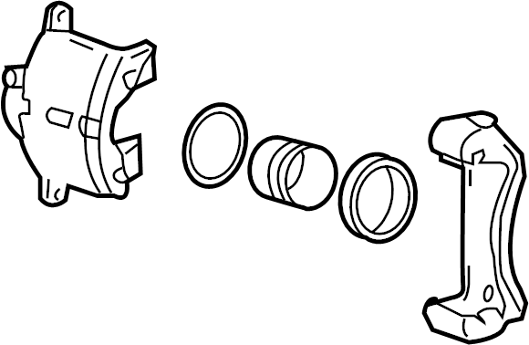 View 581902CA40 Disc Brake Caliper (Right, Front) Full-Sized Product Image